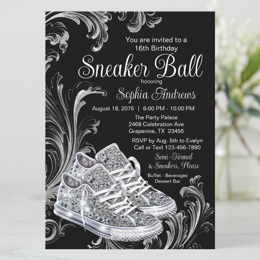 Invitation Boule Basket Diamond Anniversaire