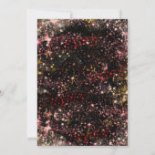 Invitation Boule Basket d'or rouge personnalisé Anniversaire (Dos)