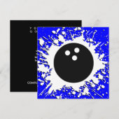 Invitation boule de bowling (Devant / Derrière)