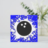 Invitation boule de bowling (Debout devant)