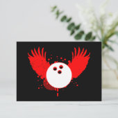 Invitation boule de bowling hi-fi (Debout devant)