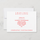 Invitation boule de bowling hi-fi (Dos)