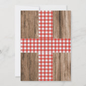 Invitation Boule de crevettes Russe de fruits de mer Noël Fêt (Dos)