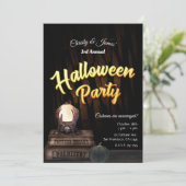 Invitation Boule de cristal lueur diseuse de bonne aventure f (Debout devant)