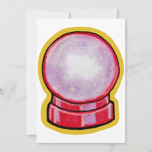 Invitation Boule de cristal pastel (Devant)