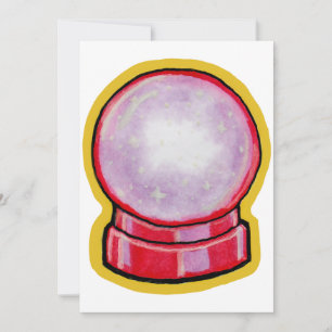 Invitation Boule de cristal pastel