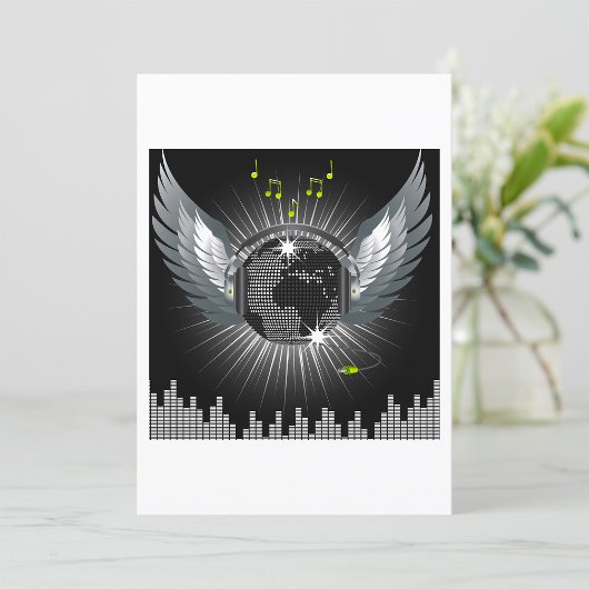 Invitation Boule De Disco Avec Des Ailes