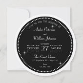 Invitation Boule de disco rétro Mariage (Dos)