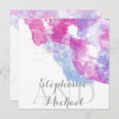 Invitation Boule de framboise d'aquarelle (Devant / Derrière)