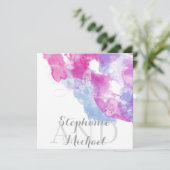 Invitation Boule de framboise d'aquarelle (Debout devant)