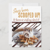 Invitation Boule de glace sur gaufre Shower de mariage (Devant)