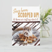 Invitation Boule de glace sur gaufre Shower de mariage (Debout devant)