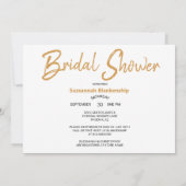 Invitation Boule de glace sur gaufre Shower de mariage (Dos)