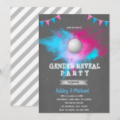 Invitation Boule de golf sexe révéler la fête (Devant / Derrière)