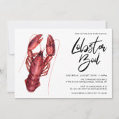 Invitation Boule de homard (Devant)