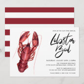 Invitation Boule de homard (Devant / Derrière)