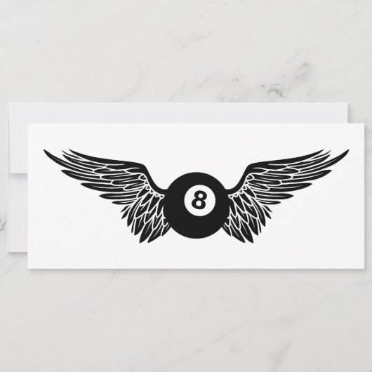 Invitation boule de huit ailes (Devant)