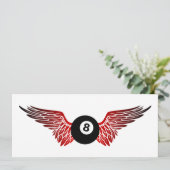 Invitation boule de huit ailes (Debout devant)