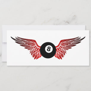 Invitation boule de huit ailes