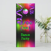 Invitation Boule de miroir de la fête de danse disco (Debout devant)