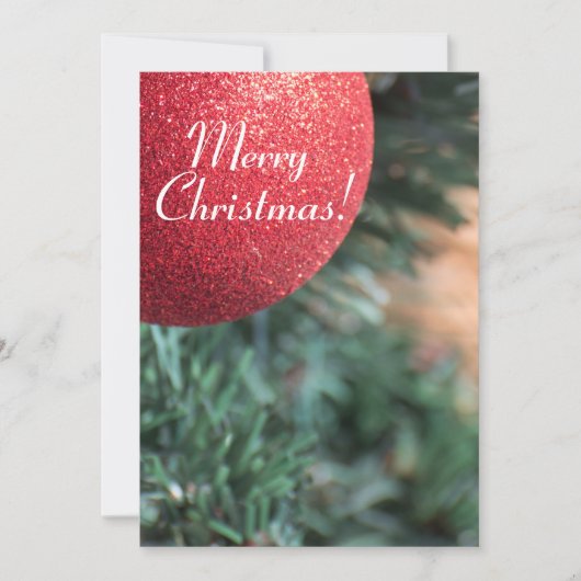 Invitation Boule de Noël (Devant)