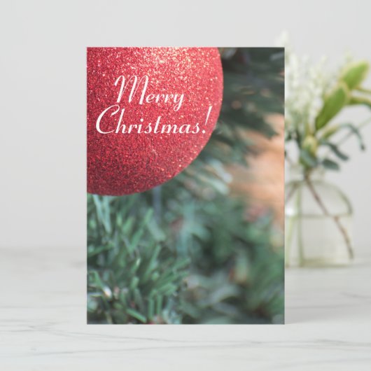 Invitation Boule de Noël (Debout devant)