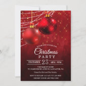 Invitation Boule de Noël de Fêtes de Fin d'Année (Devant)