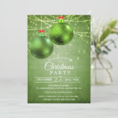 Invitation Boule de Noël de Fêtes de Fin d'Année (Debout devant)