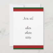 Invitation Boule de Noël et épingle (Dos)