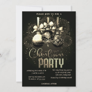 Invitation Boule de Noël, Feux d'artifice Société de Noël noi