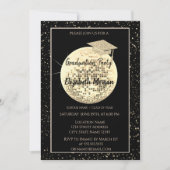 Invitation Boule de Parties scintillant d'or, Disco Ball Conf (Devant)