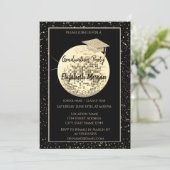 Invitation Boule de Parties scintillant d'or, Disco Ball Conf (Debout devant)