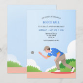 Invitation Boule de Pétanque (Devant / Derrière)