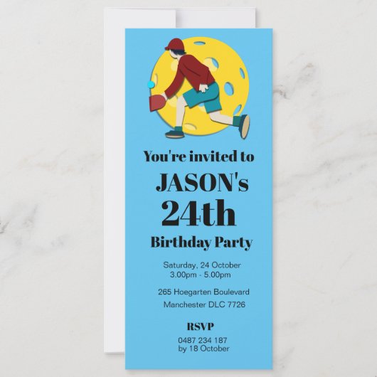 Invitation Boule de pique (Devant)