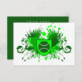 Invitation boule de tennis hi-fi (Devant / Derrière)