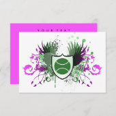 Invitation boule de tennis hi-fi (Devant / Derrière)