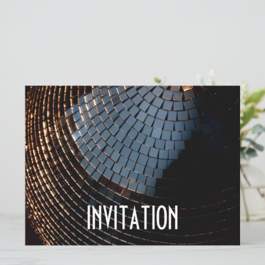 Invitation Boule Disco (Debout devant)