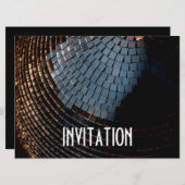 Invitation Boule Disco (Devant / Derrière)