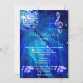 Invitation Boule Disco, Boule Champagne 50e anniversaire (Dos)