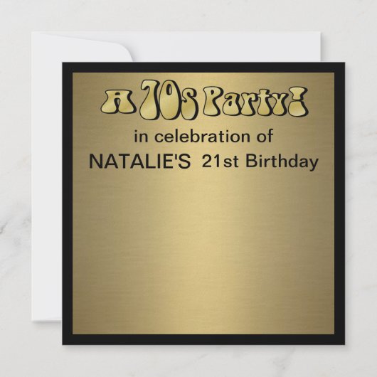 Invitation Boule Disco en miroir 3 (Dos)