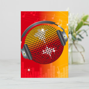 Invitation Boule Disco Étincelante