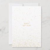 Invitation Boule disco fête du Nouvel An 2024 en or (Dos)