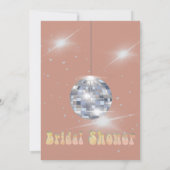 Invitation Boule Disco Moderne Fête des mariées Moderne (Dos)
