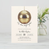 Invitation Boule disco Party Nouvel An  (Debout devant)