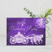 Invitation Boule Disco, Princess Coach & Chevaux 20e Annivers (Debout devant)
