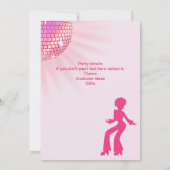 Invitation Boule Disco super Pink Purple Womans 50e anniversa (Dos)