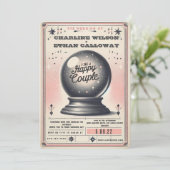 Invitation Boule magique rétro mystique sphère drôle mariage (Debout devant)