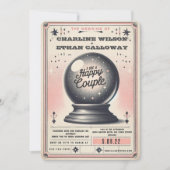 Invitation Boule magique rétro mystique sphère drôle mariage (Devant)