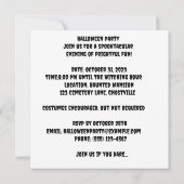 Invitation Boule mascarade fantôme : Enchantement spectaculai (Dos)