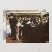 Invitation Boule masquée à l'Opéra par Edouard Manet (Devant / Derrière)